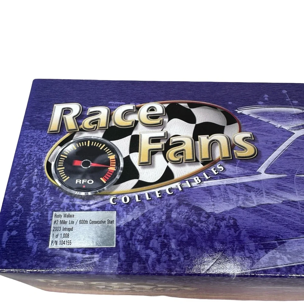 Rusty Wallace Signed 2003 Miller Lite Dodge 600th Consecutive Start 1 of 1008